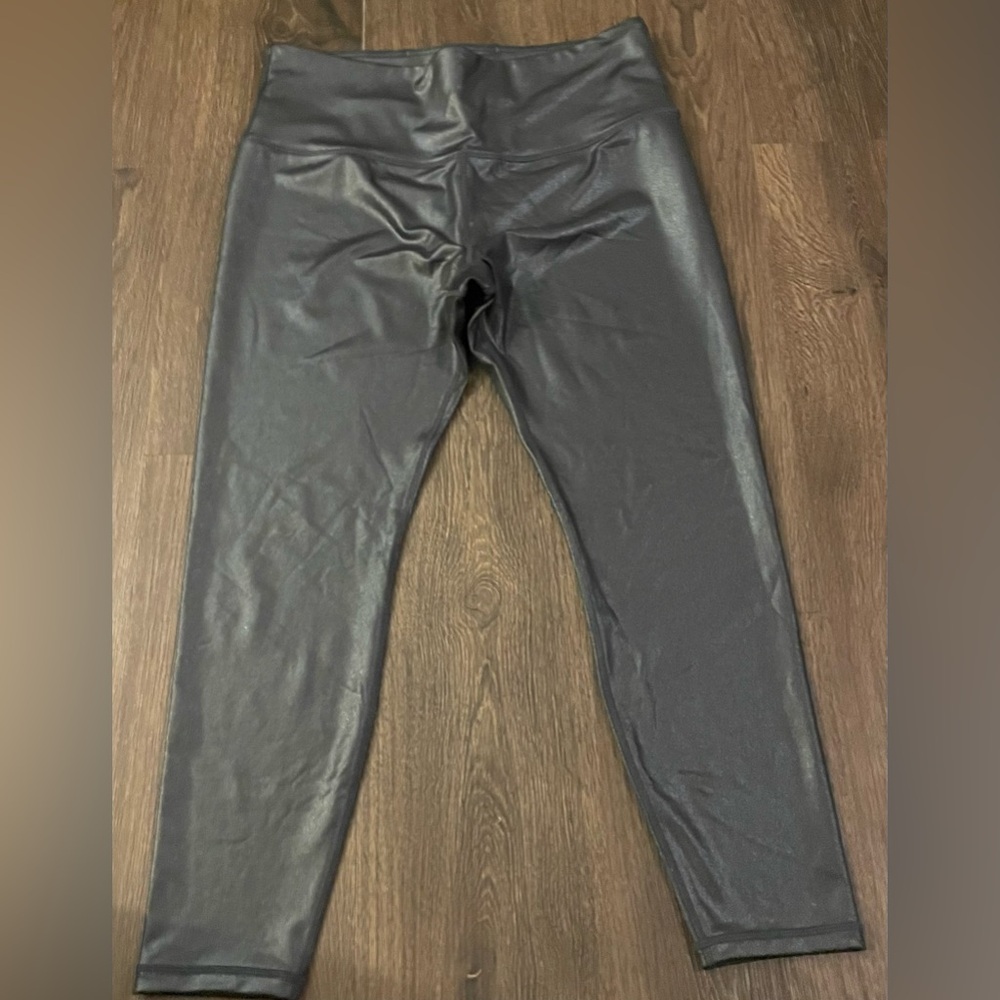 NEW- Athleta Elation Shimmering Black High-Rise Leggings